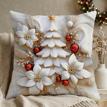Natale Velluto Decorativo Copricuscini Set 4 Pezzi Festivi | Vallalieta