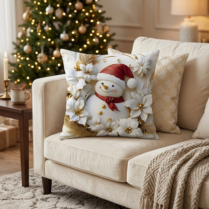 Natale Velluto Decorativo Copricuscini Set 4 Pezzi Festivi | Vallalieta