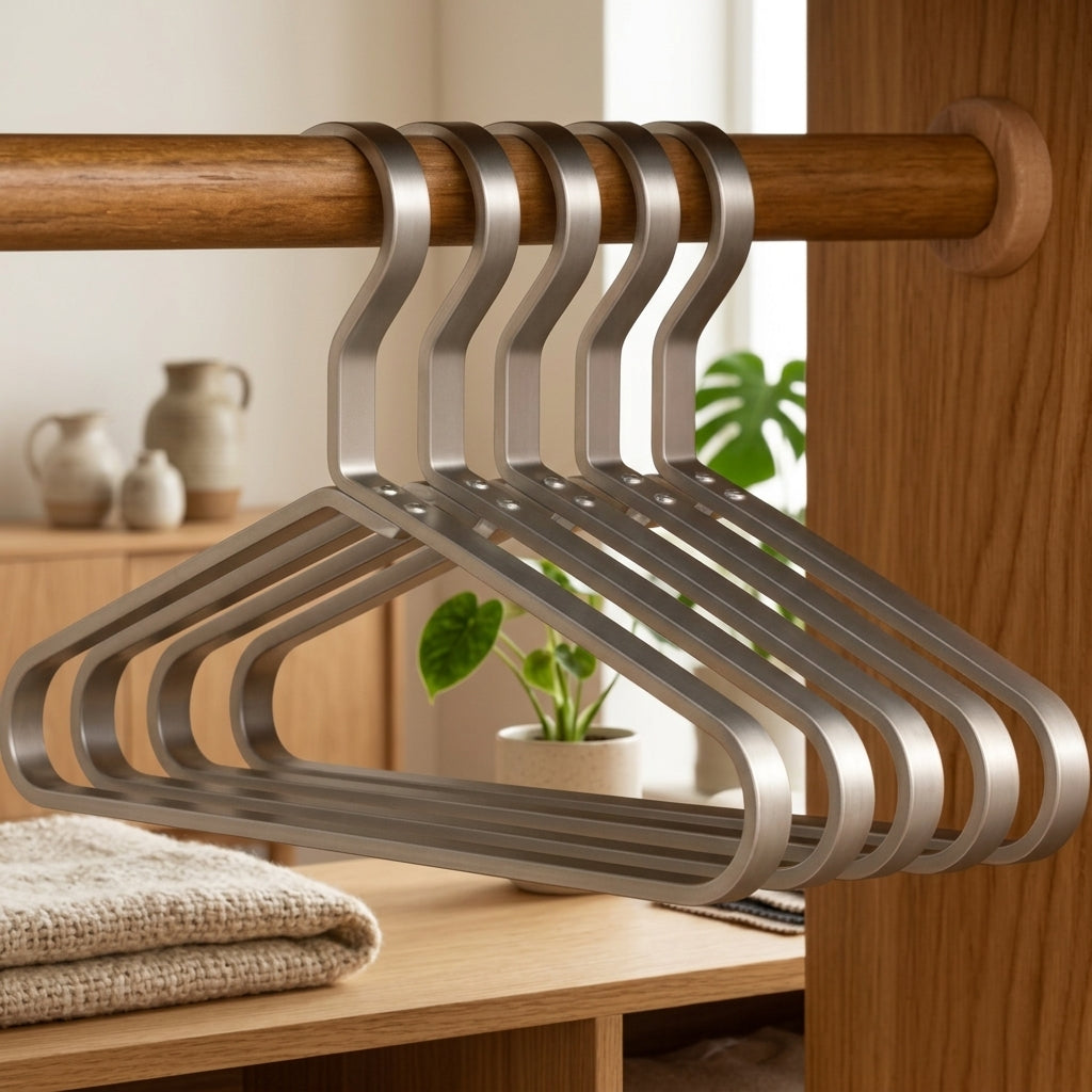 Set 4 Grucce Slim Antiscivolo in Metallo per Armadio | Belladolce