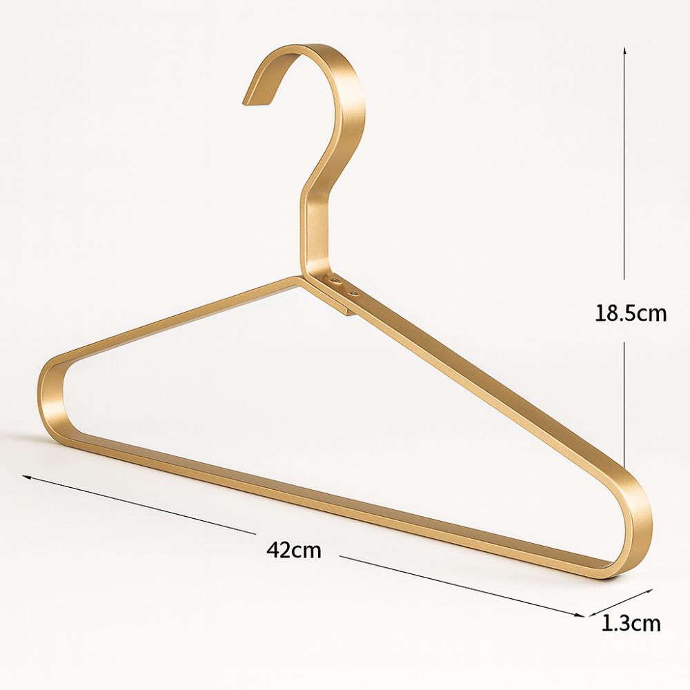 Set 4 Grucce Slim Antiscivolo in Metallo per Armadio | Belladolce