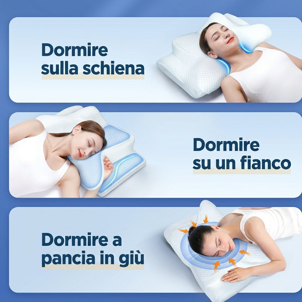 Cuscino Ergonomico Antirussamento Supporto Collo Testa | Arenzano