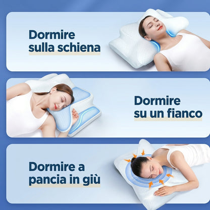 Cuscino Ergonomico Antirussamento Supporto Collo Testa | Arenzano