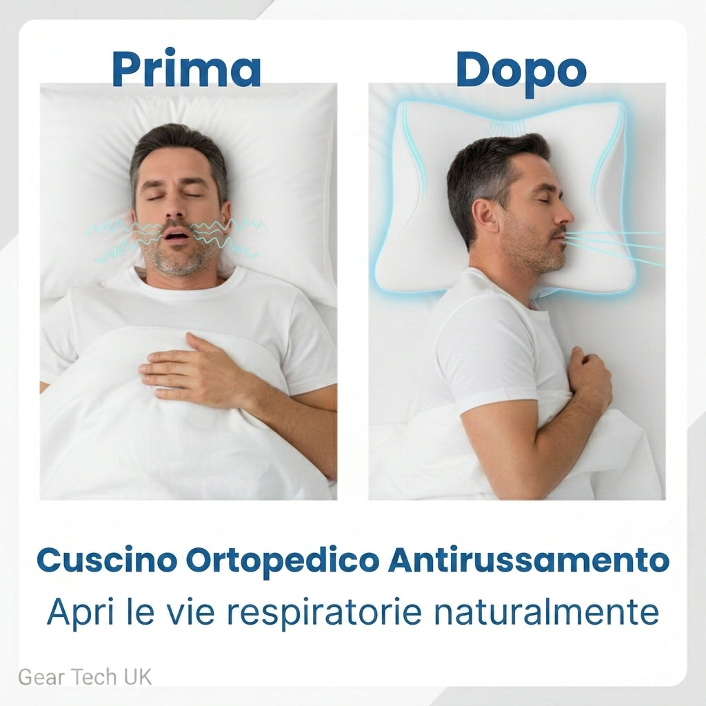 Cuscino Ergonomico Antirussamento Supporto Collo Testa | Arenzano