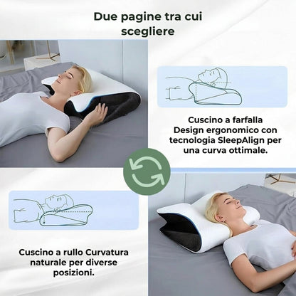 Cuscino Ergonomico Sagomato in Memory Foam per Dormire | Astorina