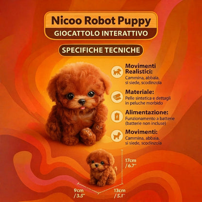 Cucciolo Robot Interattivo Cammina Abbaia e Risponde ai Suoni | Balenora