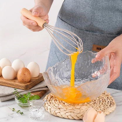 Set 12 Pezzi Utensili da Cucina Silicone Manici in Legno Resistenti al Calore | Camporosa
