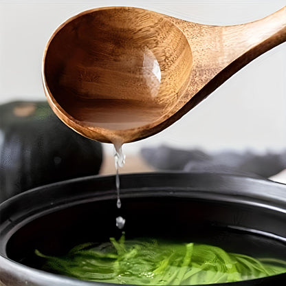 Set di Utensili da Cucina in Legno Naturale Spatola Mestolo | Casadora