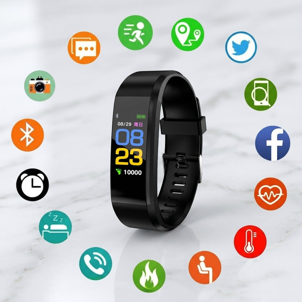 Smartwatch per Anziani Monitoraggio Salute Fitness Facile da Usare | Carbellina