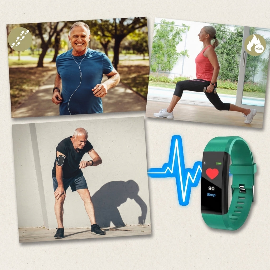 Smartwatch per Anziani Monitoraggio Salute Fitness Facile da Usare | Carbellina