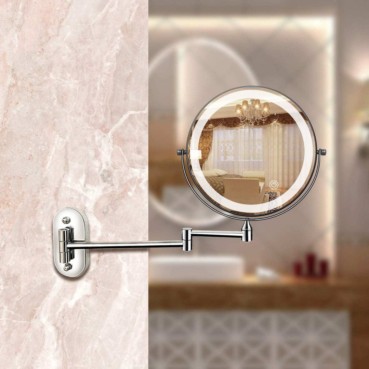 Specchio Ingranditore LED Ricaricabile per Trucco e Bagno | Tatrelux