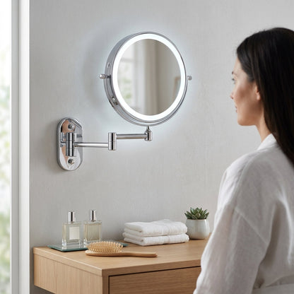 Specchio Ingranditore LED Ricaricabile per Trucco e Bagno | Tatrelux
