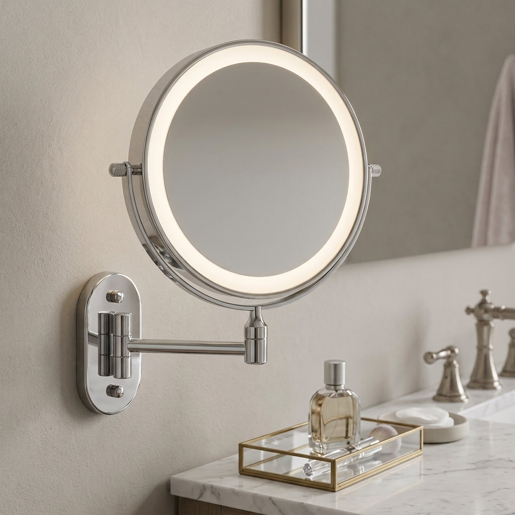 Specchio Ingranditore LED Ricaricabile per Trucco e Bagno | Tatrelux