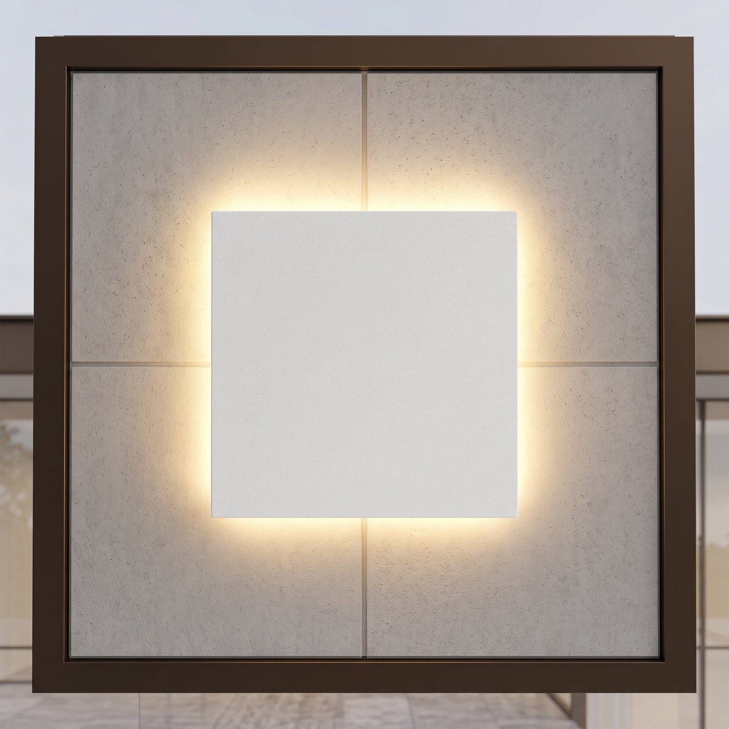 Lampada da Parete LED Moderna Rotonda e Quadrata per Esterni | Tervalix