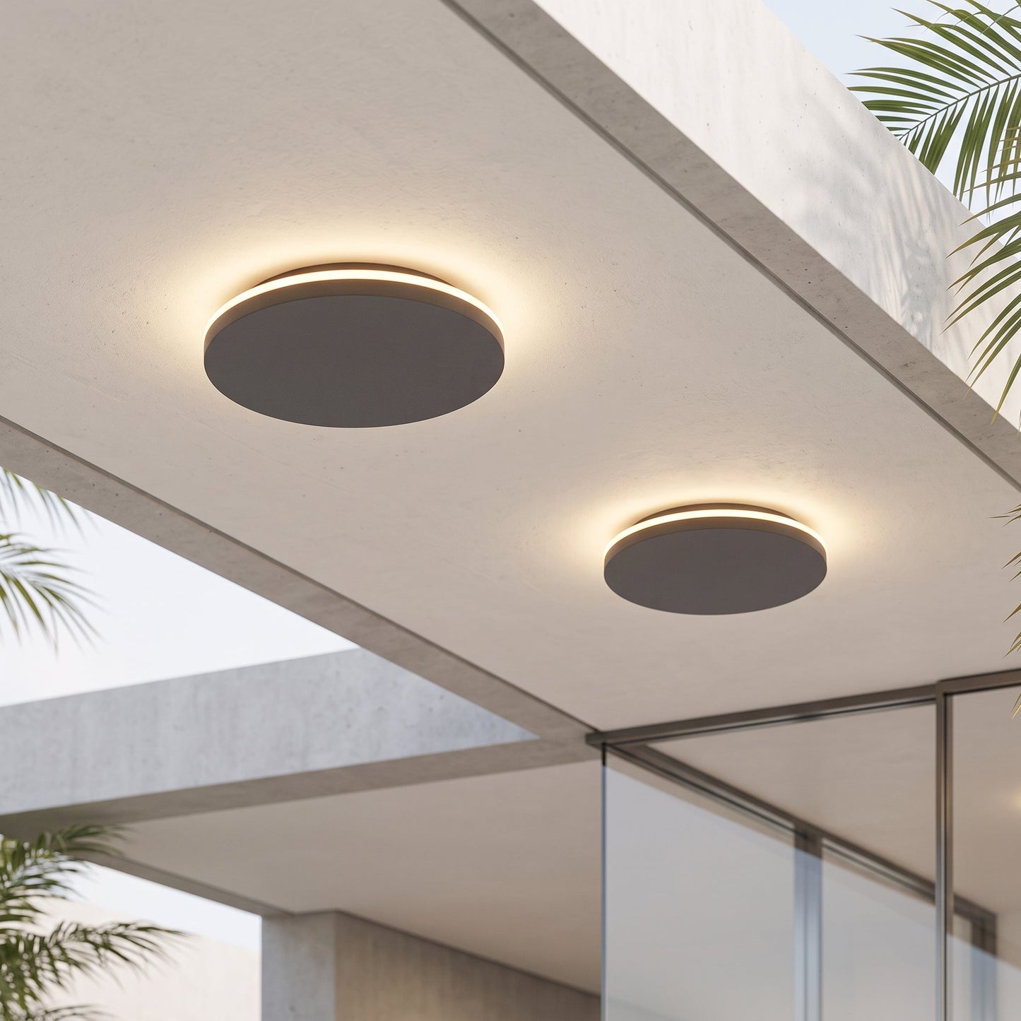 Lampada da Parete LED Moderna Rotonda e Quadrata per Esterni | Tervalix