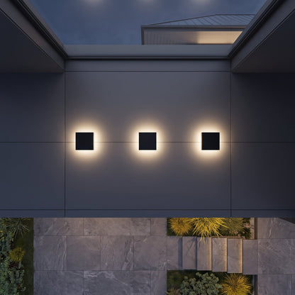 Lampada da Parete LED Moderna Rotonda e Quadrata per Esterni | Tervalix