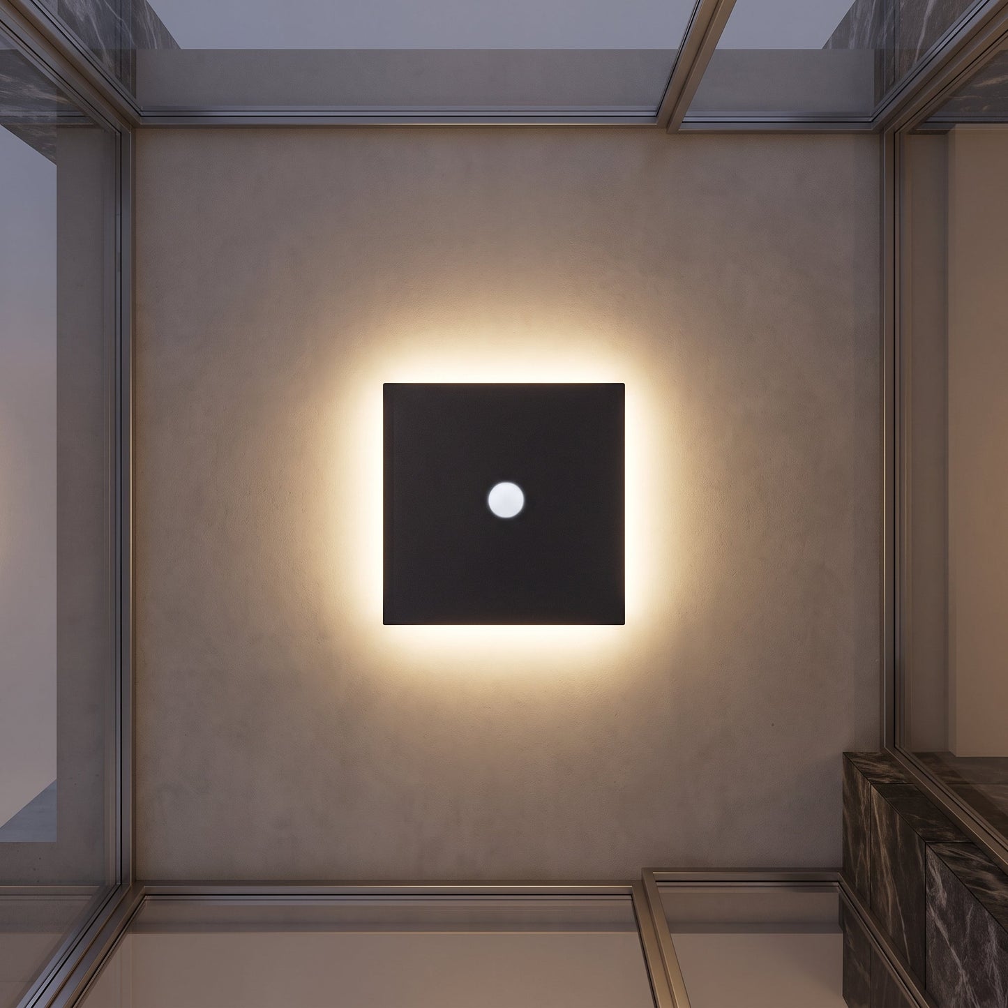 Lampada da Parete LED Moderna Rotonda e Quadrata per Esterni | Tervalix