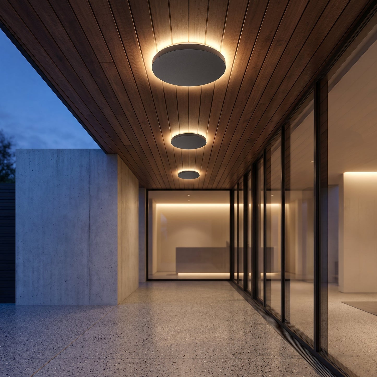 Lampada da Parete LED Moderna Rotonda e Quadrata per Esterni | Tervalix