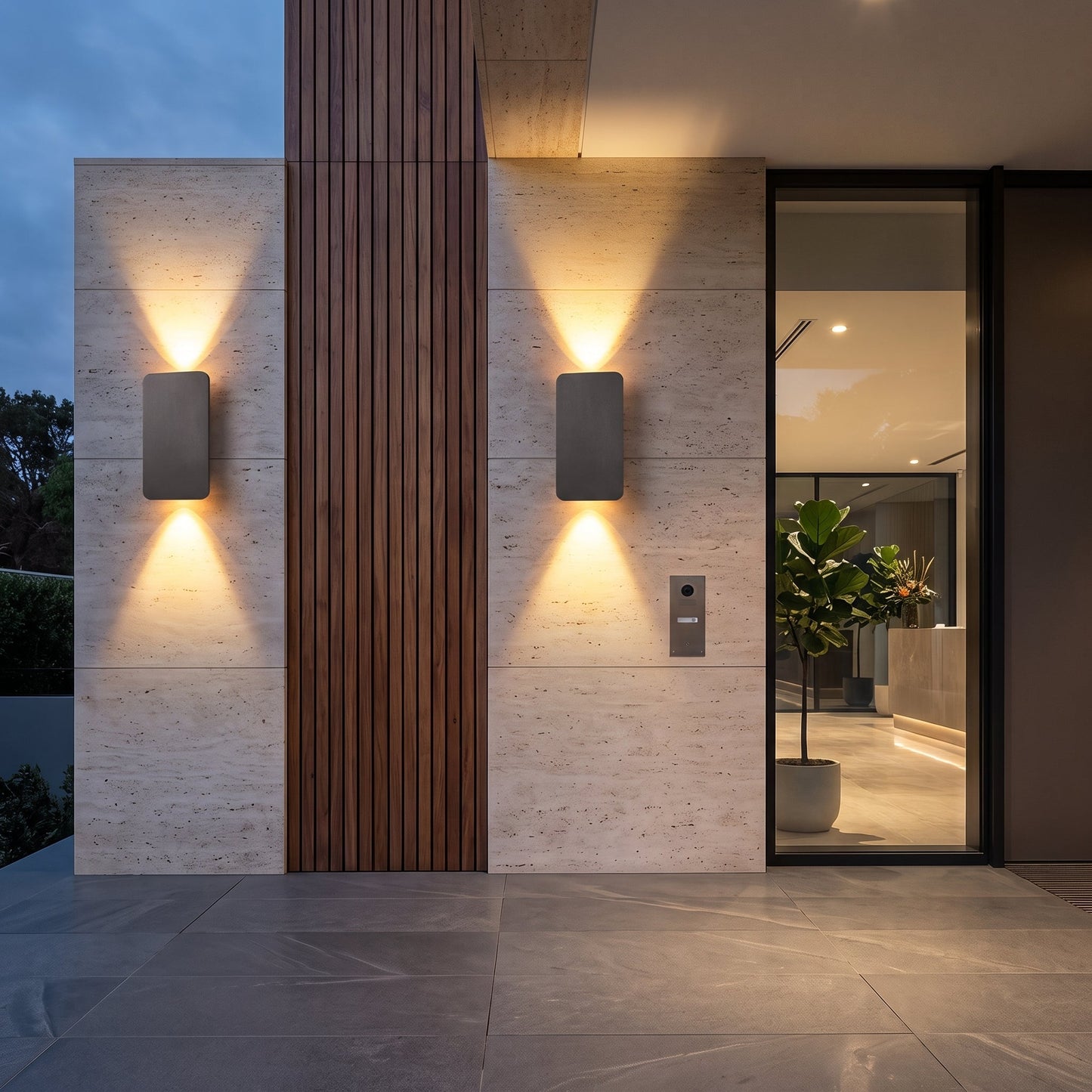 Lampada da Parete LED Rettangolare Moderna per Interni Eleganti | Kerviont