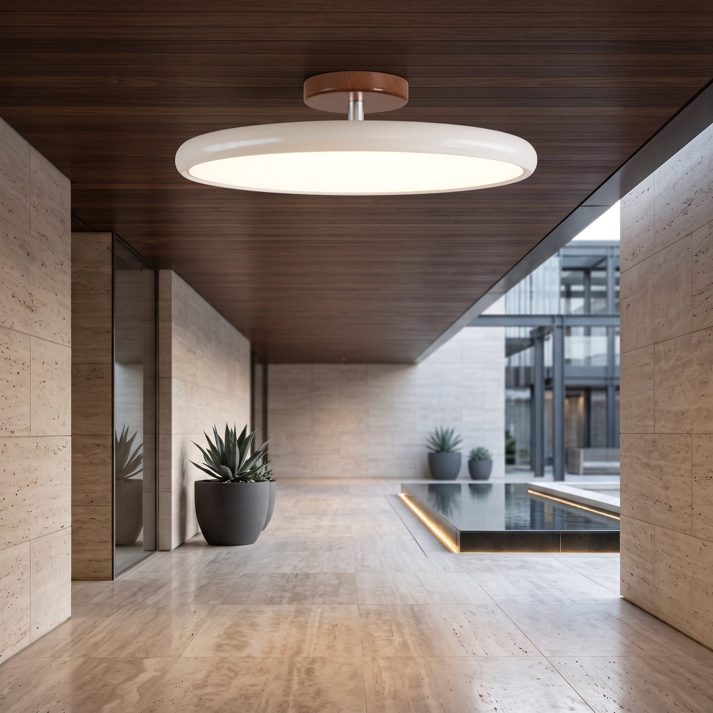 Plafoniera LED Moderna Regolabile per Interni Contemporanei | Dravionex
