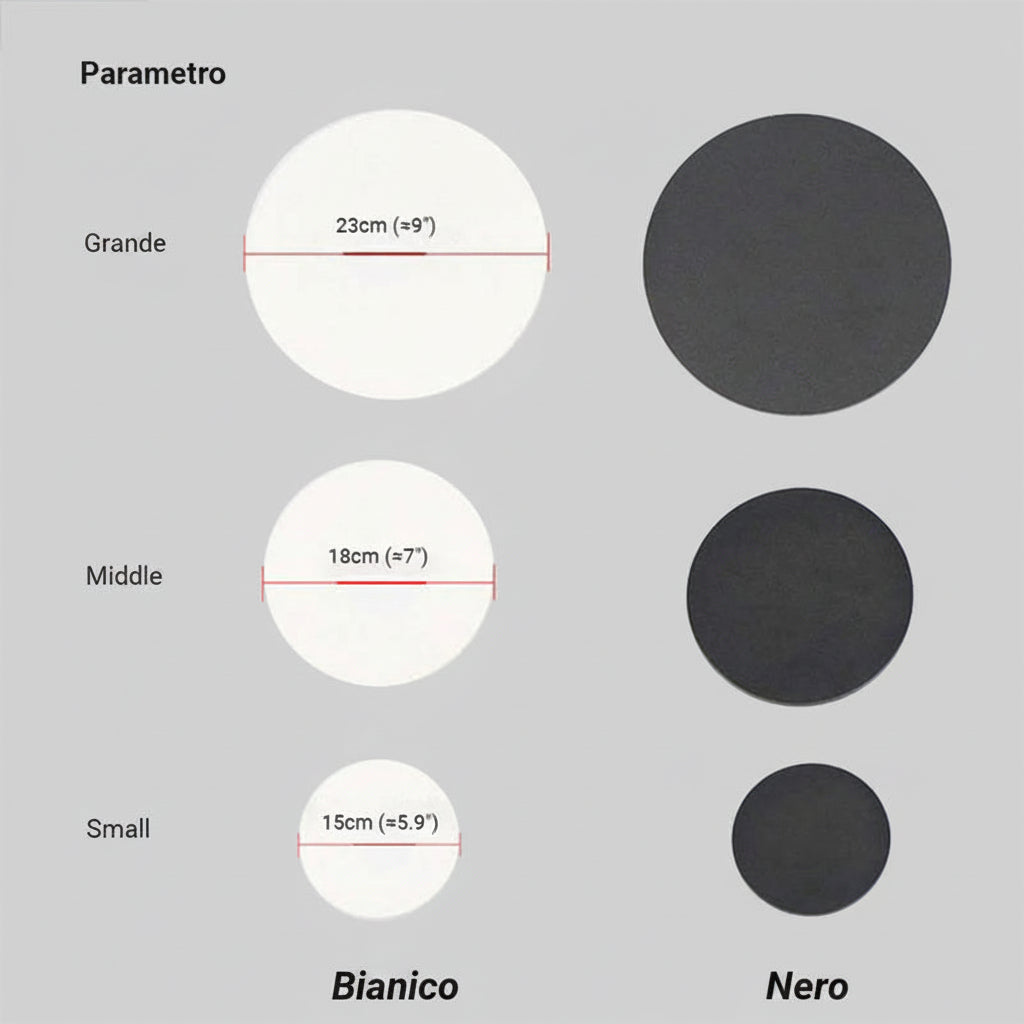 Lampada da Parete Moderna Rotonda/Quadrata per Esterni | Stellavento