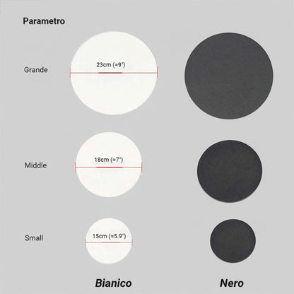 Lampada da Parete Moderna Rotonda/Quadrata per Esterni | Stellavento
