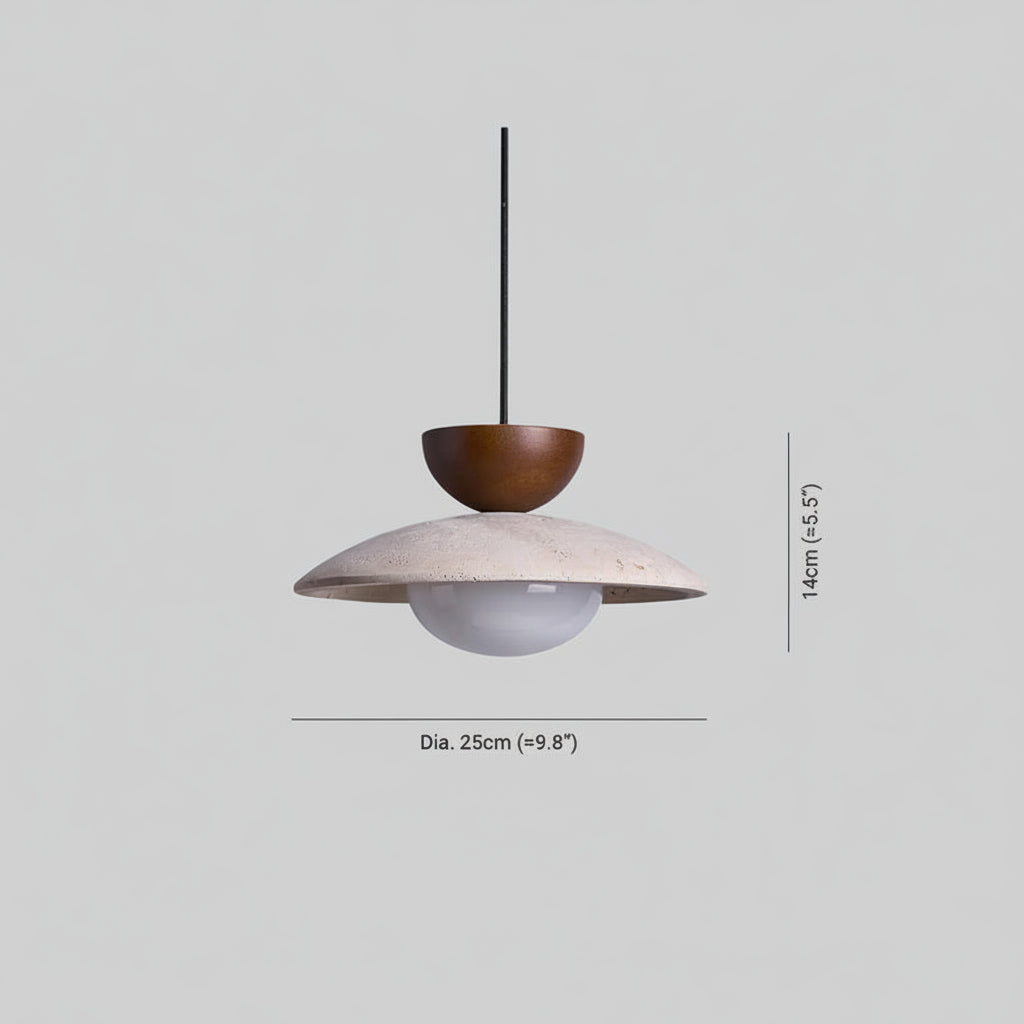 Lampada a Sospensione Moderna in Travertino per Interni Eleganti | Virestoq