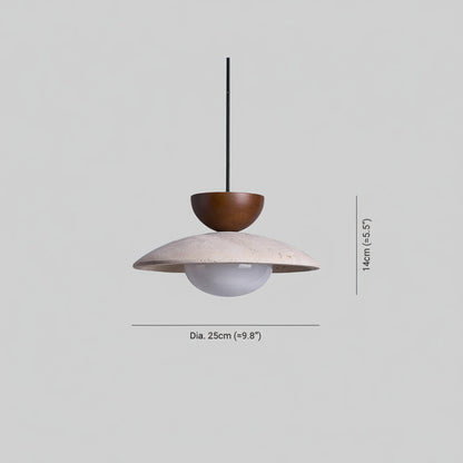 Lampada a Sospensione Moderna in Travertino per Interni Eleganti | Virestoq