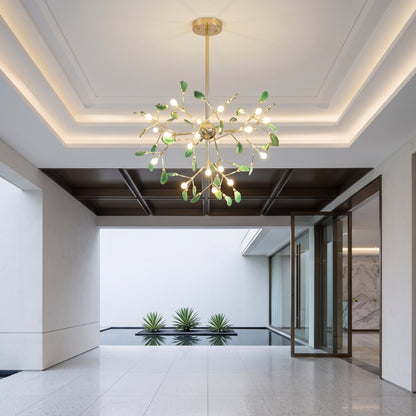 Lampadario Moderno Firefly con Rami in Agata | Bellaluce
