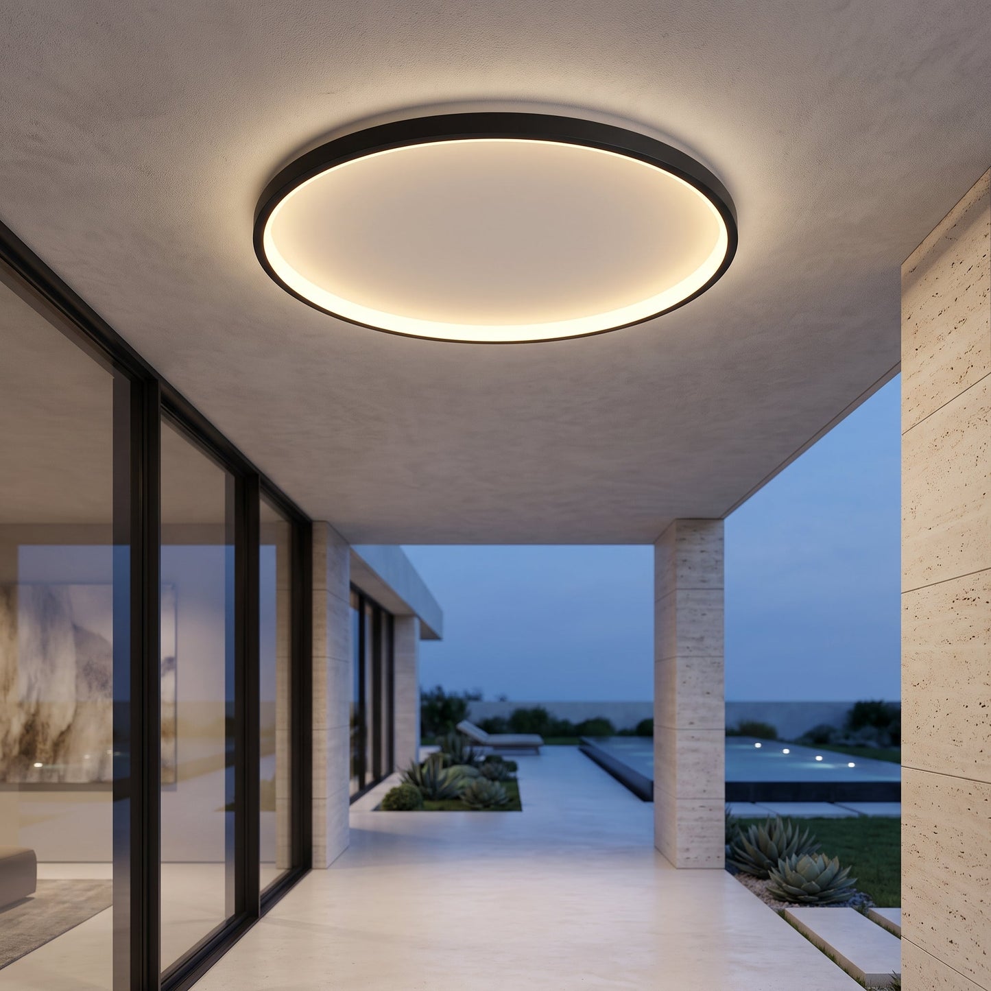 Plafoniera Moderna Minimalista Rotonda | LuminaCasa