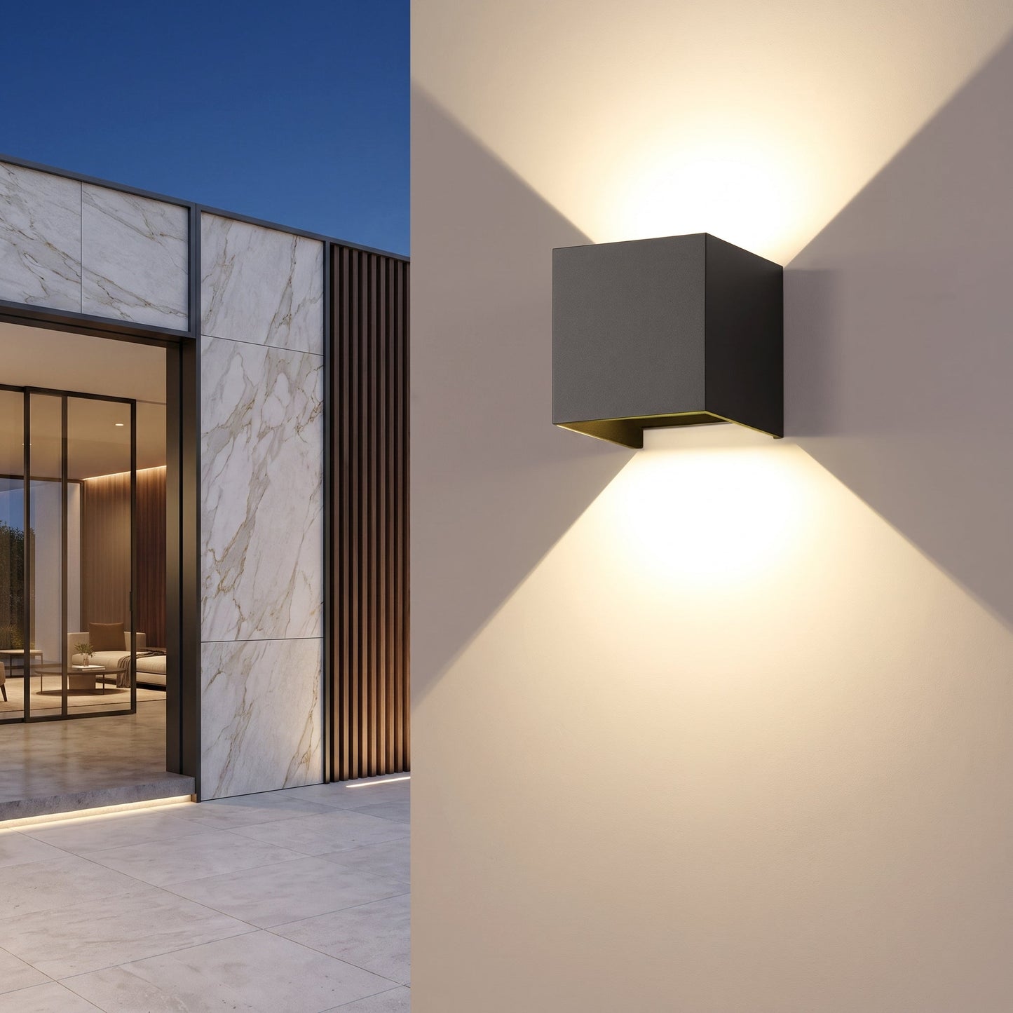 Lampada da Parete Moderna Impermeabile per Esterni | Lumera