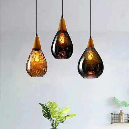 Lampada a Sospensione in Vetro Effetto Onde | Riviera