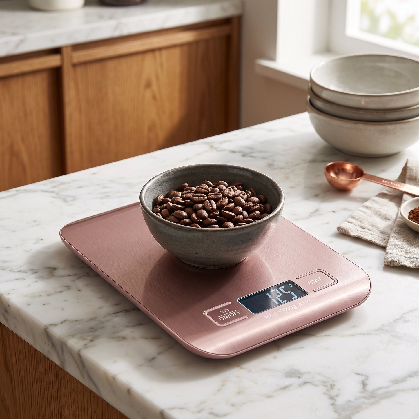 Bilancia Digitale da Cucina LCD con Ricarica USB ad Alta Precisione | Pesatura