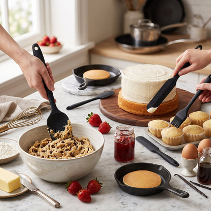 Set di Spatole in Silicone per Cucina e Pasticceria Multifunzione | Cucinella
