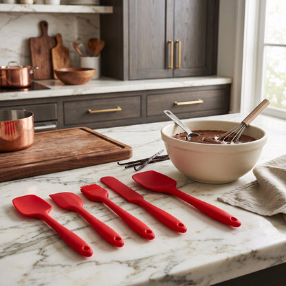 Set di Spatole in Silicone per Cucina e Pasticceria Multifunzione | Cucinella