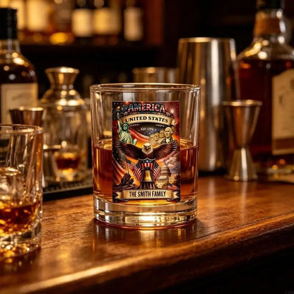 Bicchiere da Whisky con Aquila Decorativa | Aquavetro