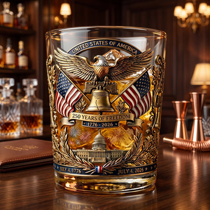 Bicchiere da Whisky con Aquila Decorativa | Aquavetro