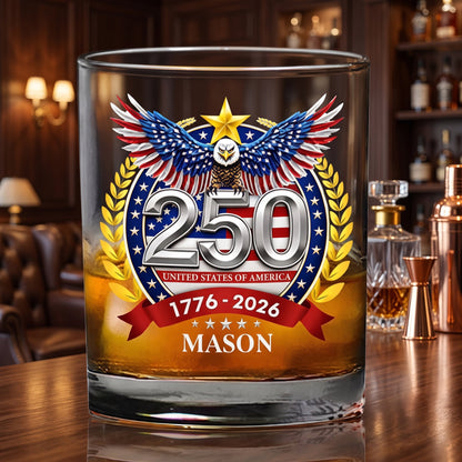 Bicchiere da Whisky con Aquila Decorativa | Aquavetro