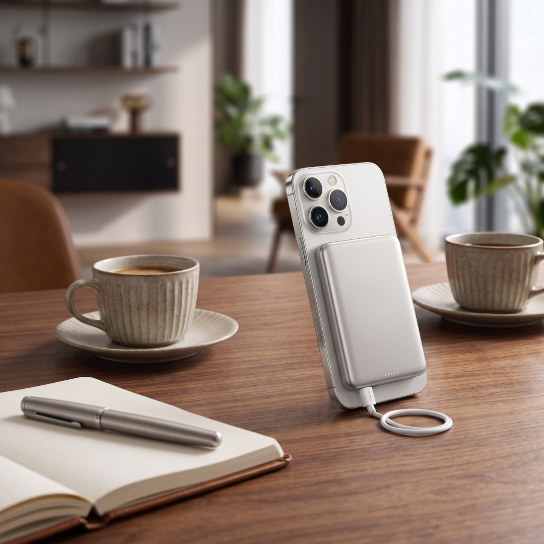 Powerbank Magnetico Wireless 10000 mAh con Ricarica Rapida Portatile | Voltessa