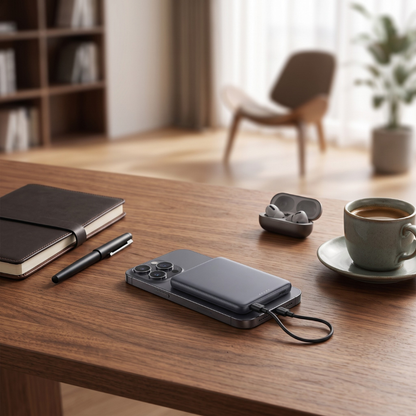 Powerbank Magnetico Wireless 10000 mAh con Ricarica Rapida Portatile | Voltessa