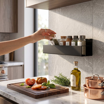 Mensola Magnetica da Frigorifero Organizer Cucina Multifunzione Salvaspazio | Cucimanta