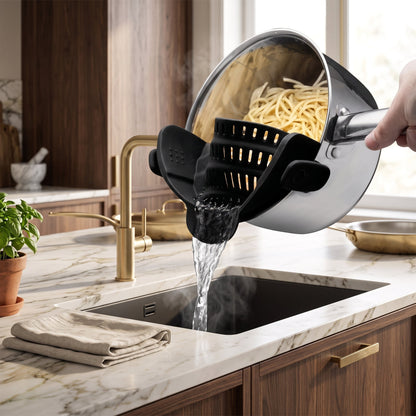 Scolapasta Regolabile a Clip per Pentole | Colapenta