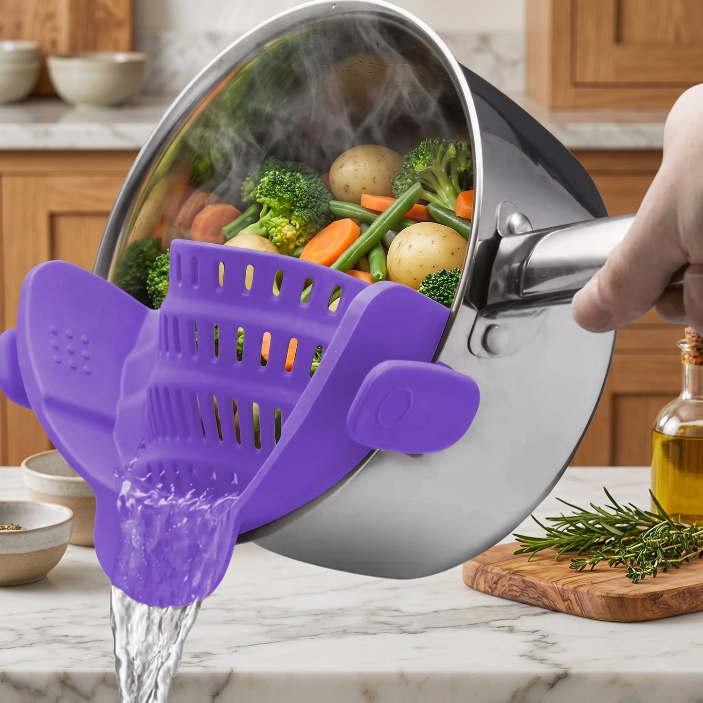 Scolapasta Regolabile a Clip per Pentole | Colapenta
