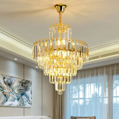 Lampadario LED Moderno da Soffitto in Cristallo | Cristalluce