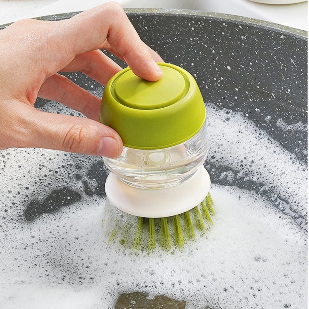 Spazzola Lavapiatti con Dispenser Integrato | Lavapiù