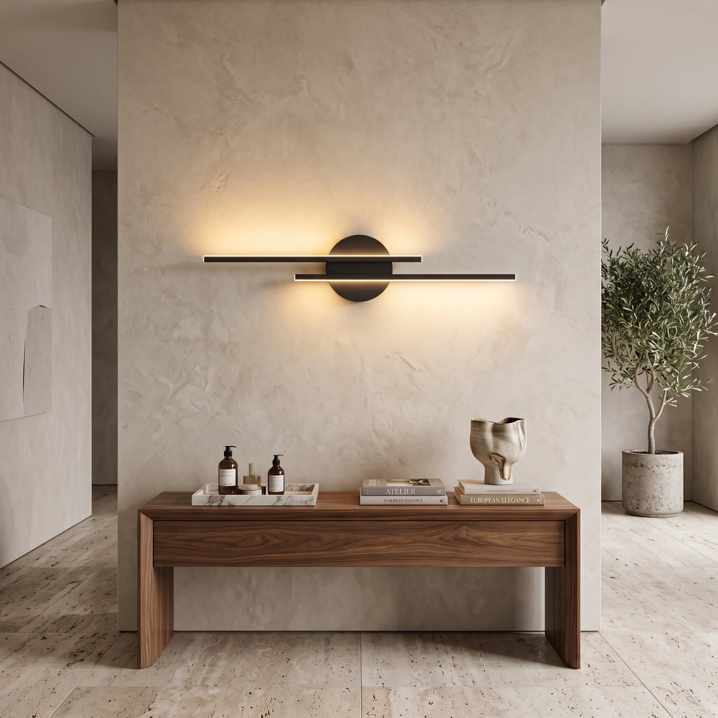 Applique LED Moderna Doppia da Parete | Lumivento