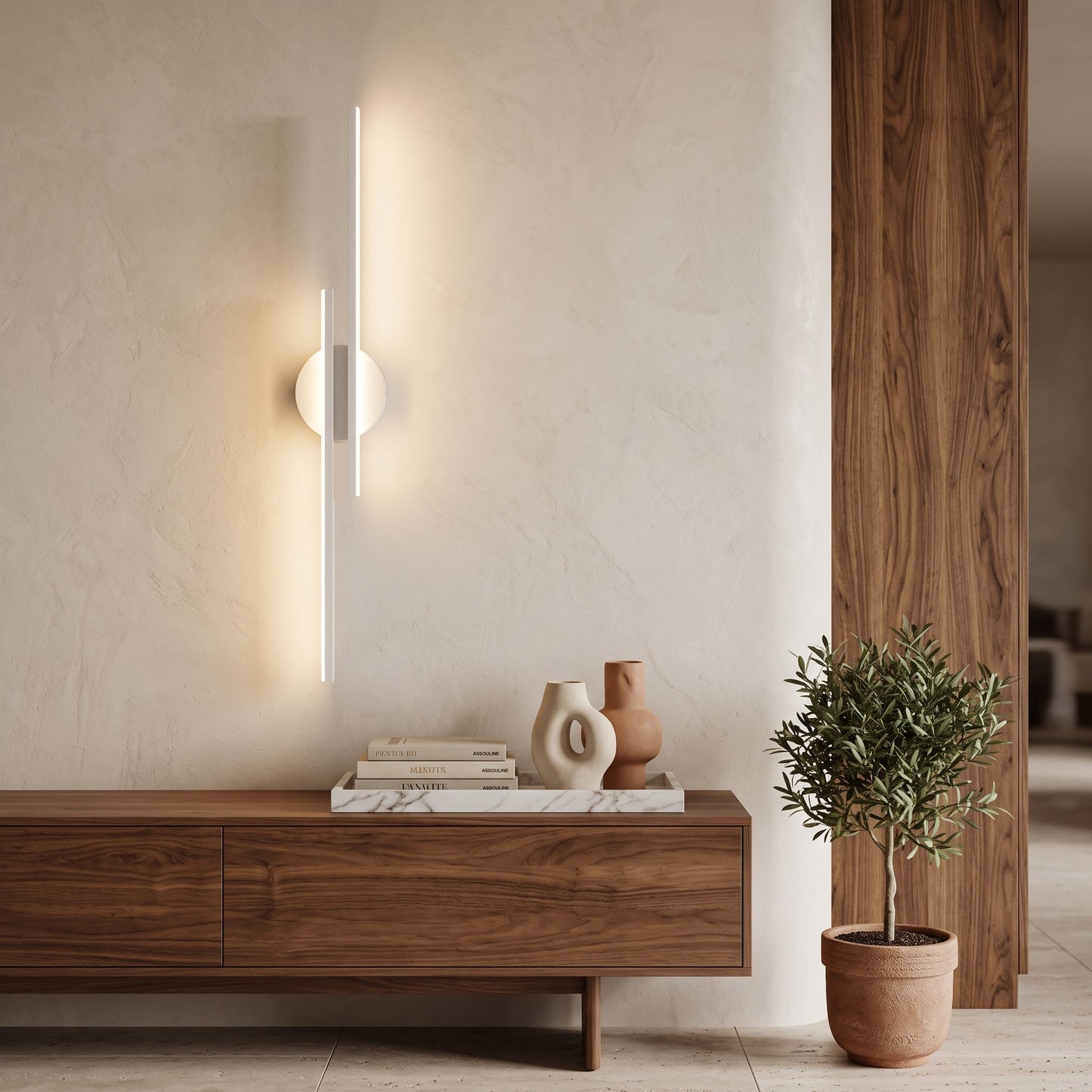 Applique LED Moderna Doppia da Parete | Lumivento