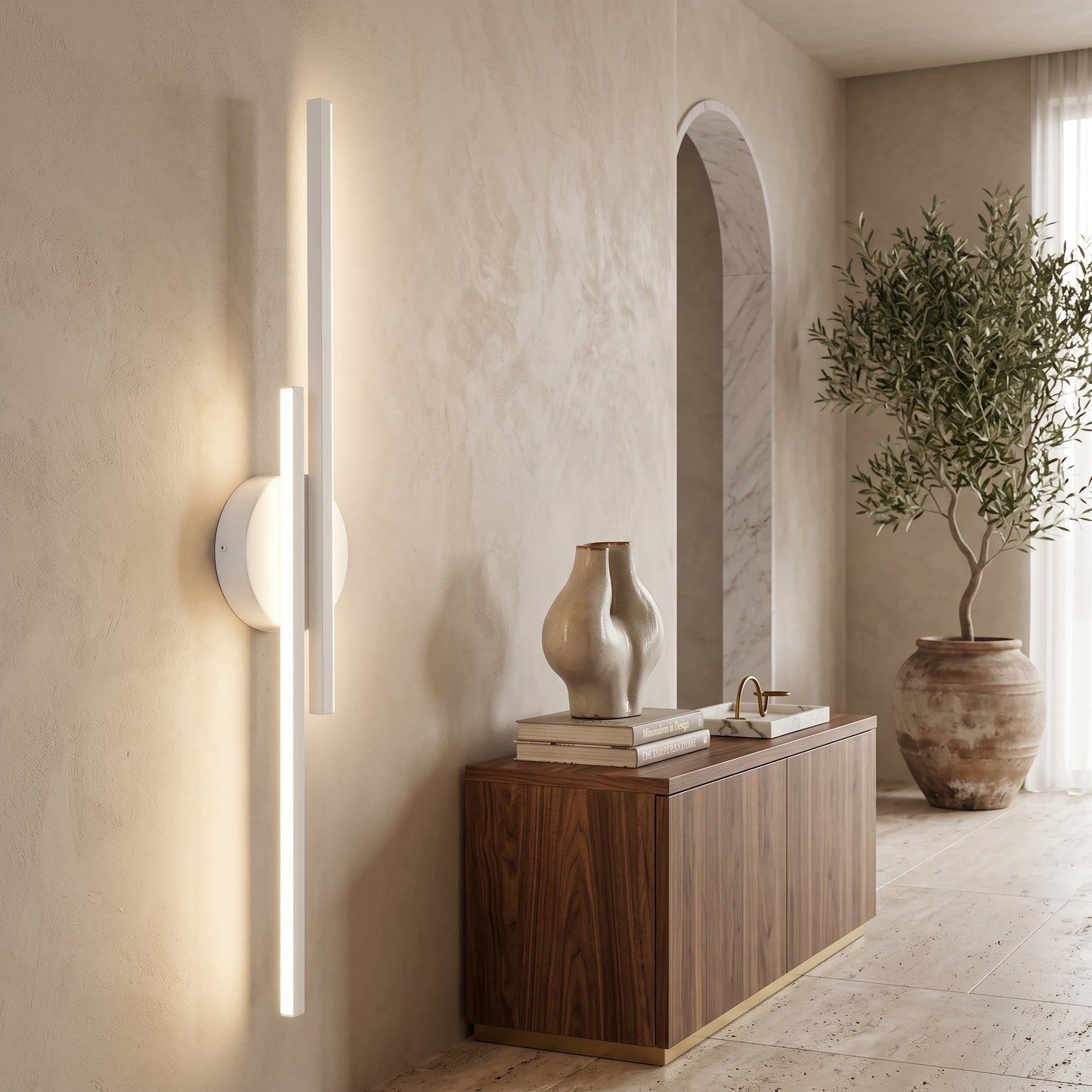 Applique LED Moderna Doppia da Parete | Lumivento