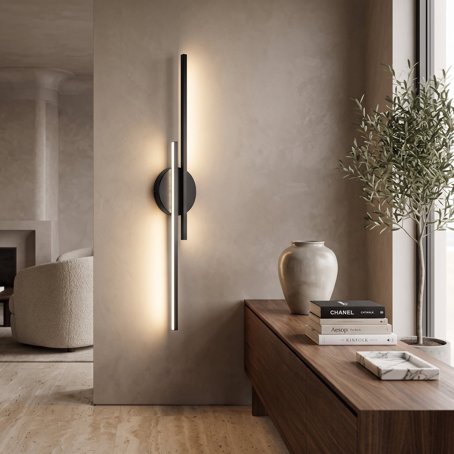 Applique LED Moderna Doppia da Parete | Lumivento
