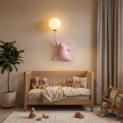 Applique LED Orso Polare Cartoon per Camerette Moderne | Lumivento
