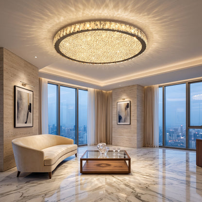 Lampadario LED Moderno in Cristallo dal Design Raffinato | Cristallia